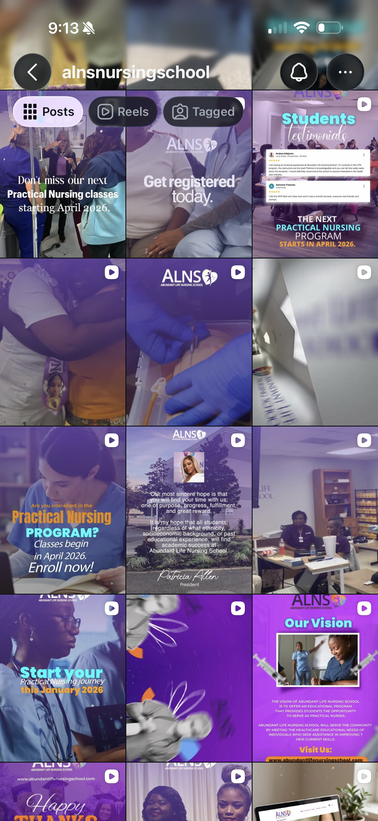 Abundant Life Nursing School social content