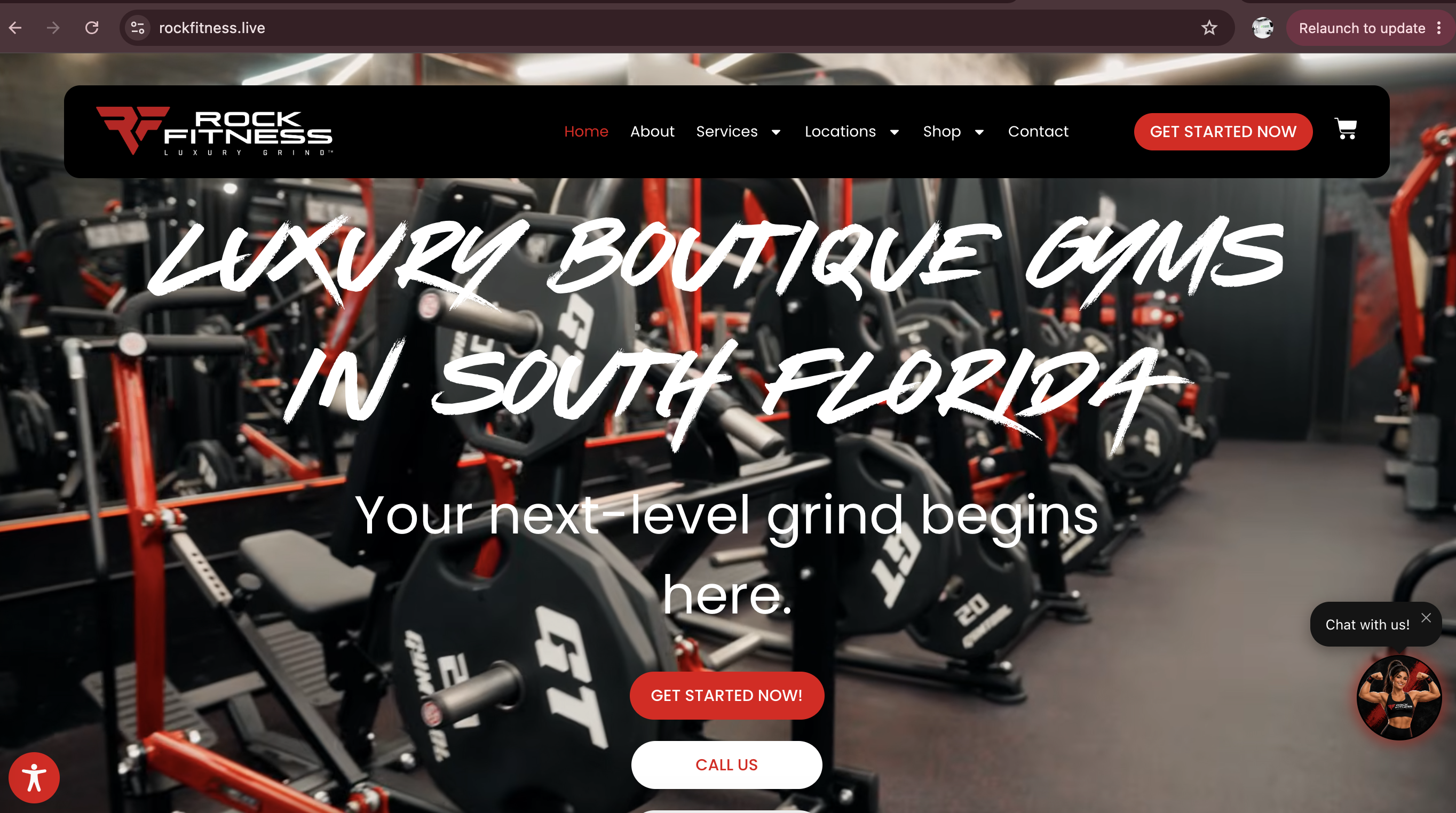 Rock Fitness website experience Web2